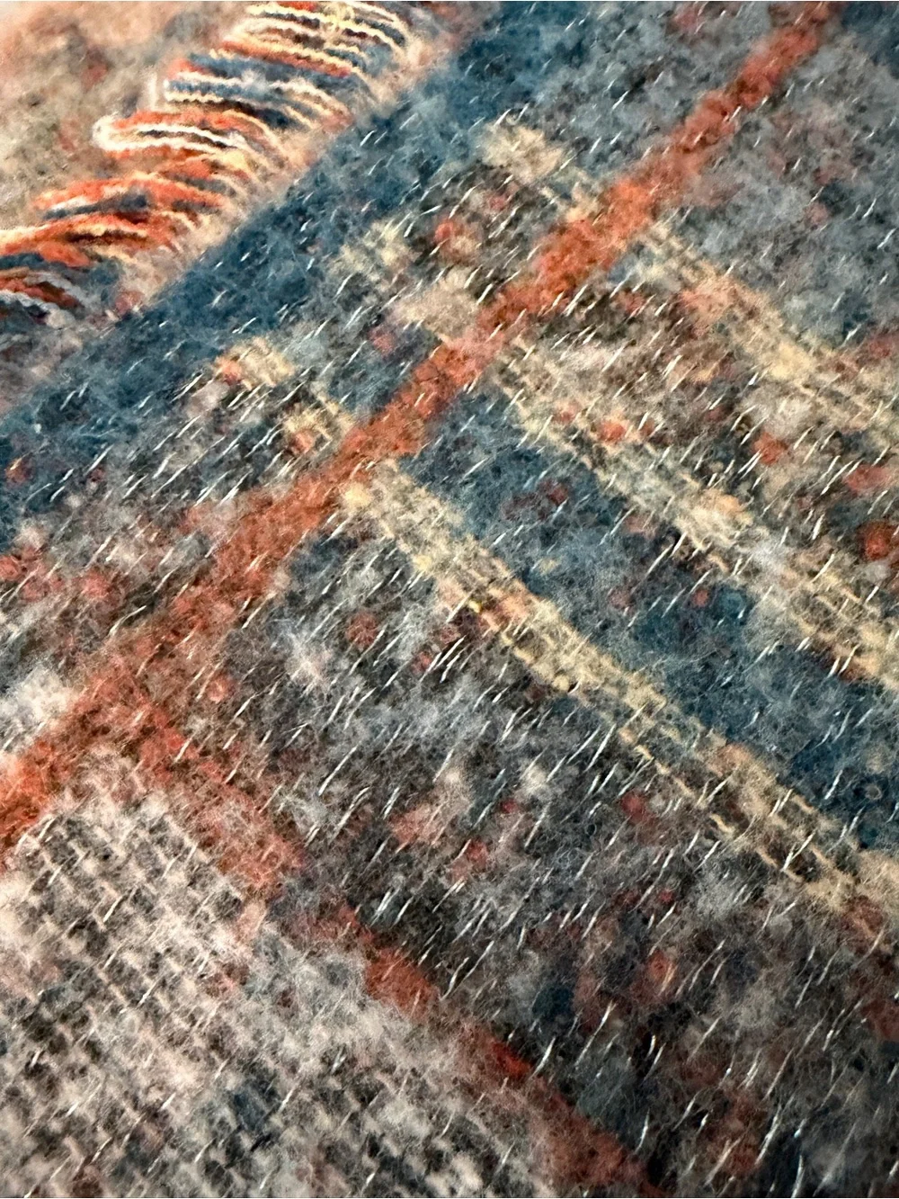 Cost Plus World Market cozy plaid